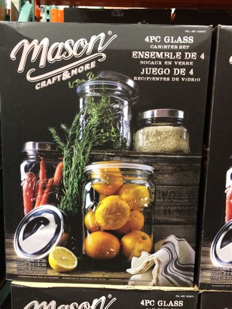 4-piece oversized mason jars costco